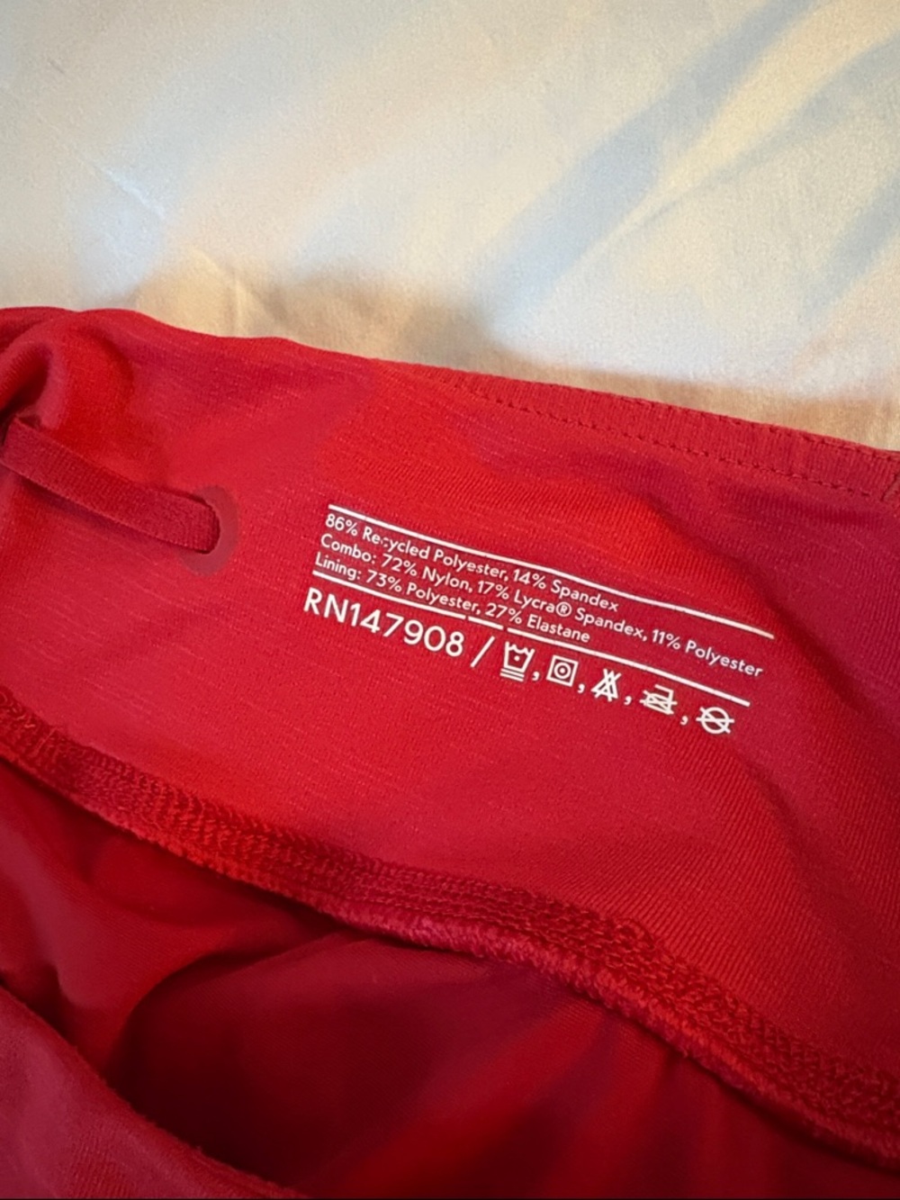 Outdoor voices OV red Hudson shorts small active running EUC - Picture 6 of 9